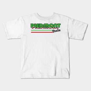 Piedmont / Piemonte - Retro Style Italian Region Design Kids T-Shirt